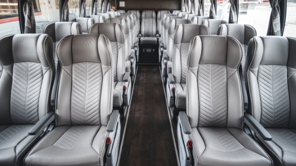 54 passenger charter bus interior