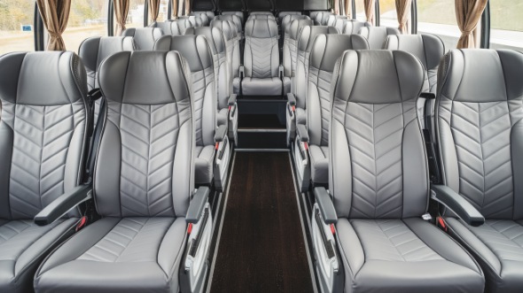 55 passenger charter bus interior