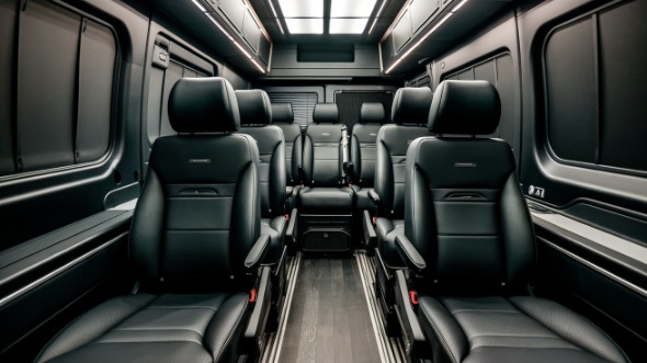 fremont sprinter van with driver interior