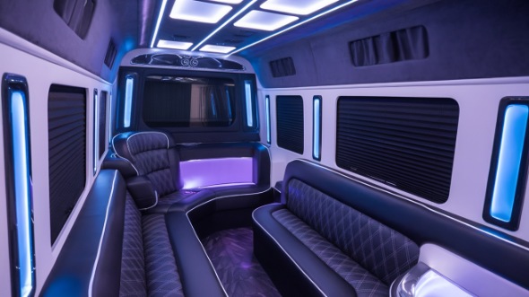 party bus rental interior palo alto