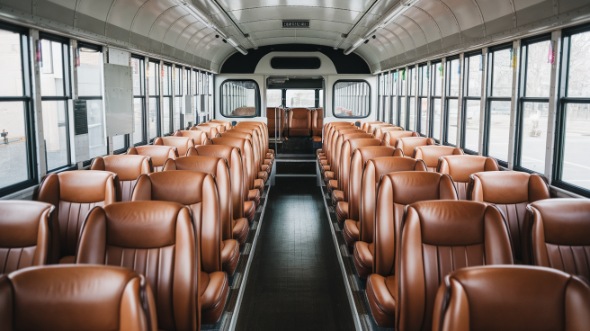 school bus rental inside