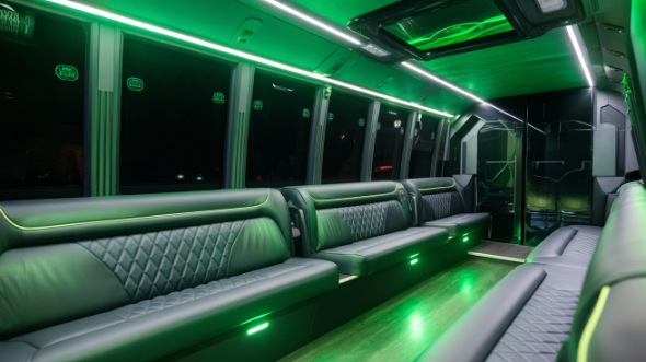 sprinter limo rental interior mountain view